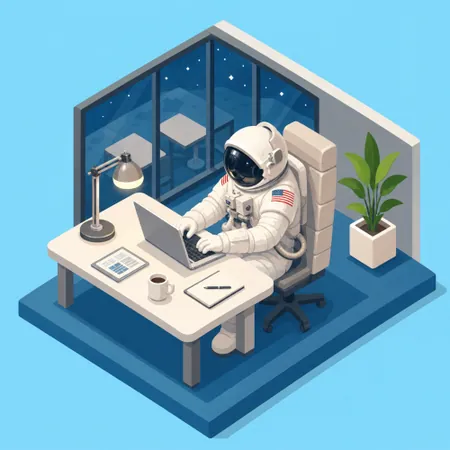Illustration isométrique Studyo Live, le catalogue de serious games