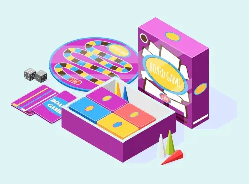 Illustration isométrique Studyo Play, la plateforme de serious games